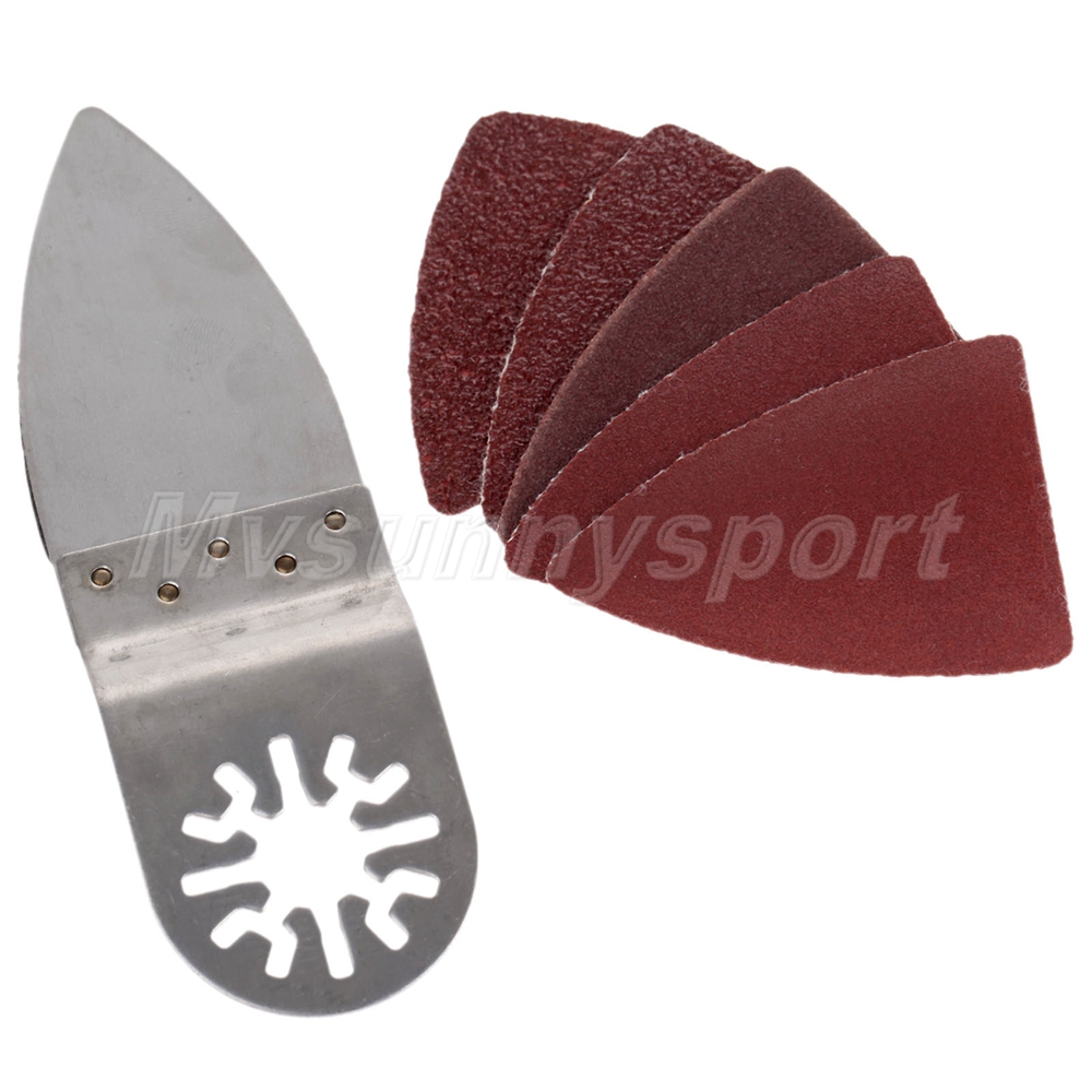 60240 Grit Triangle Sanding Paper & Finger Sanding Pad Oscillating