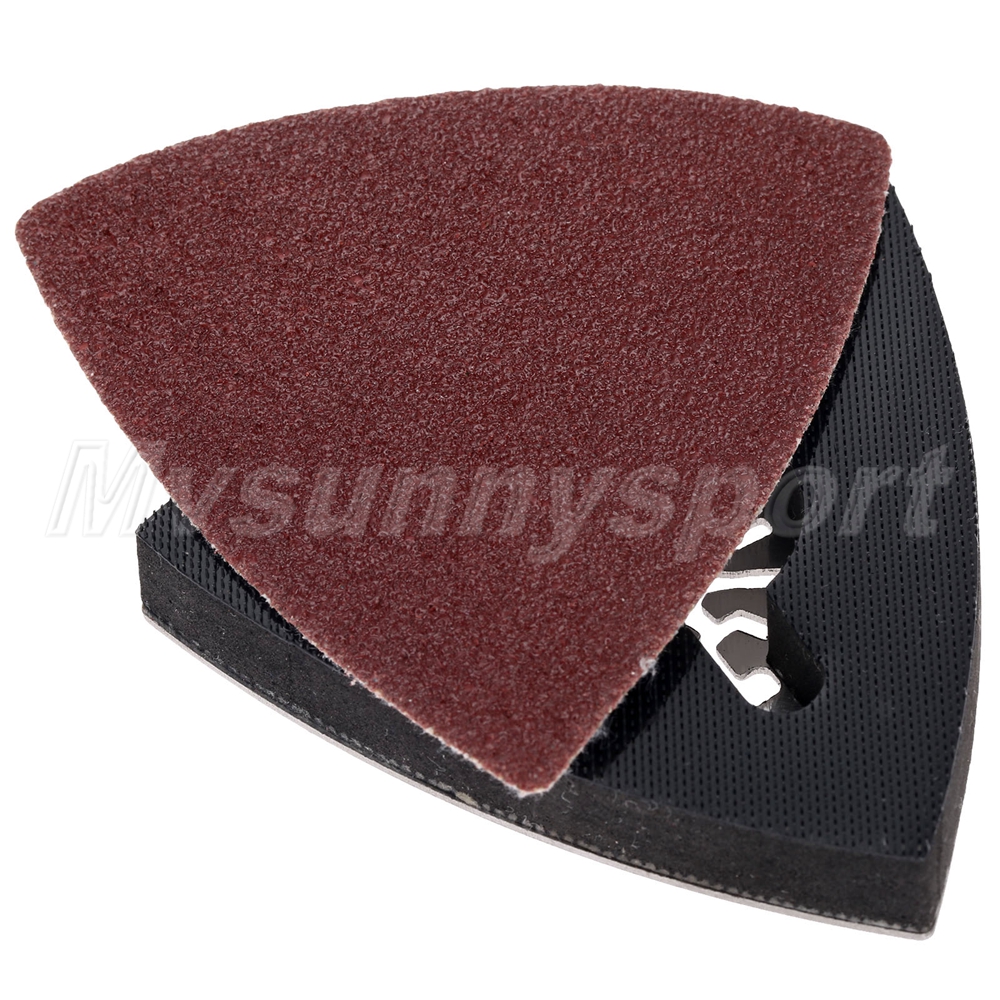 100pc Sanding Paper & Triangular Sanding Pad Oscillating Tool Accessory