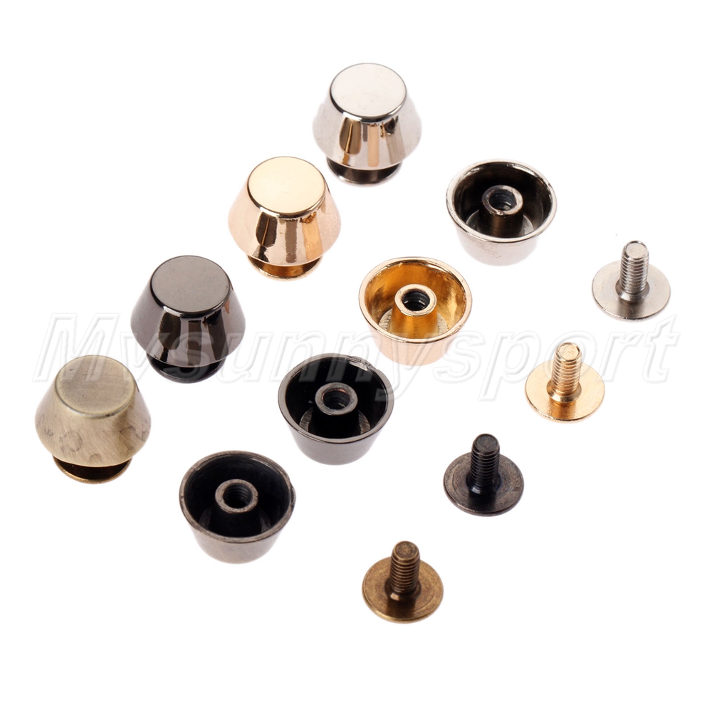 10pcs Handbag Shoulder Bags Bottom Studs Rivets Screw Bag Accessories