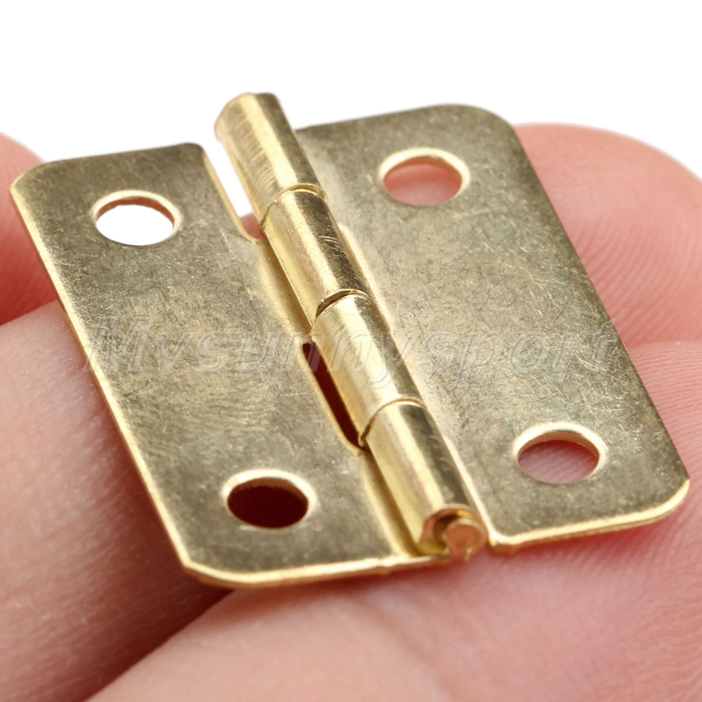 Mini Golden Hinges Jewelry Box Furniture Hardware Hinges Decorative HQ eBay