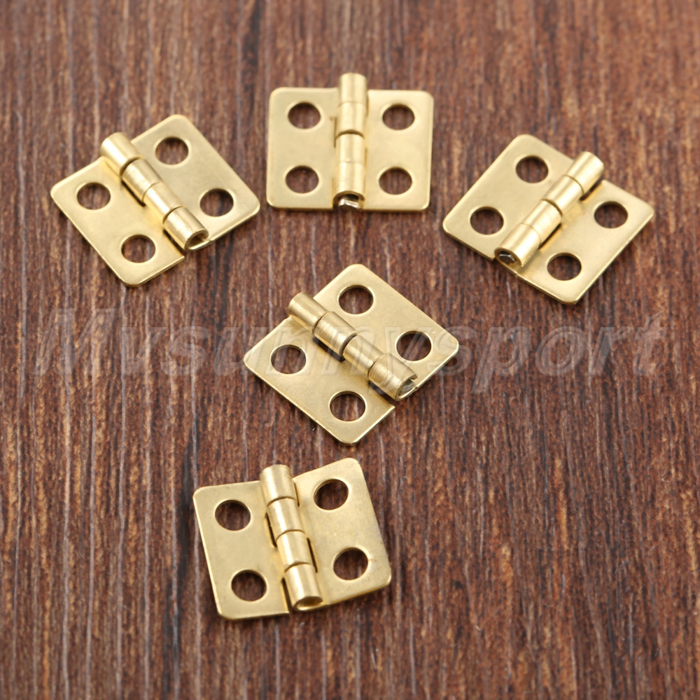 40pc Mini Hinges Jewelry Cigar Box Dollhouse Door Hinges