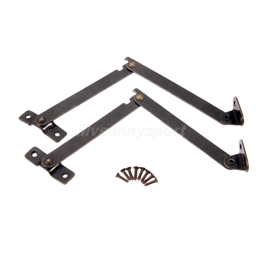 Chests Lid Display Support Stay Hinge Jewelry Box Hardware 2X